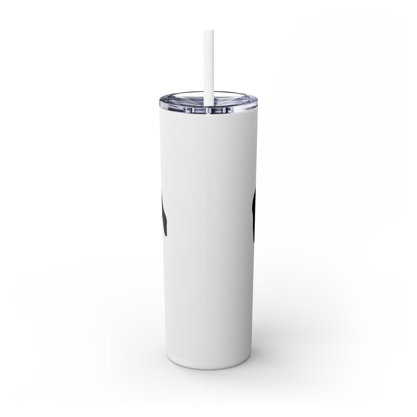 One Pet | White Background | Skinny Tumbler with Straw, 20oz with Personalized Name